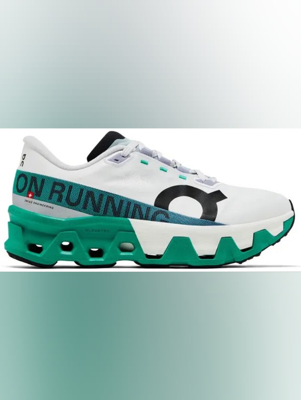 On Running Women White and Teal Trail Sneakers New Whit Out Box - Picture 2 of 12
